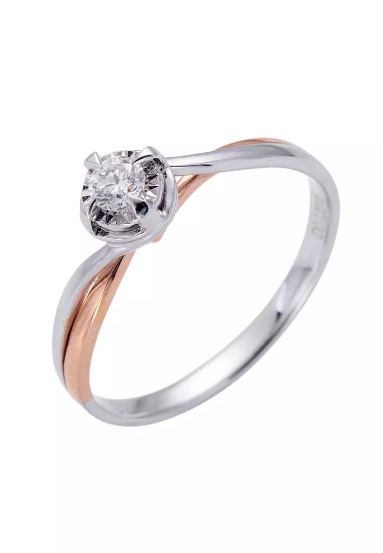 Buy LITZ LITZ 18K White Gold Diamond Ring YM 3N566 2M 2024 Online