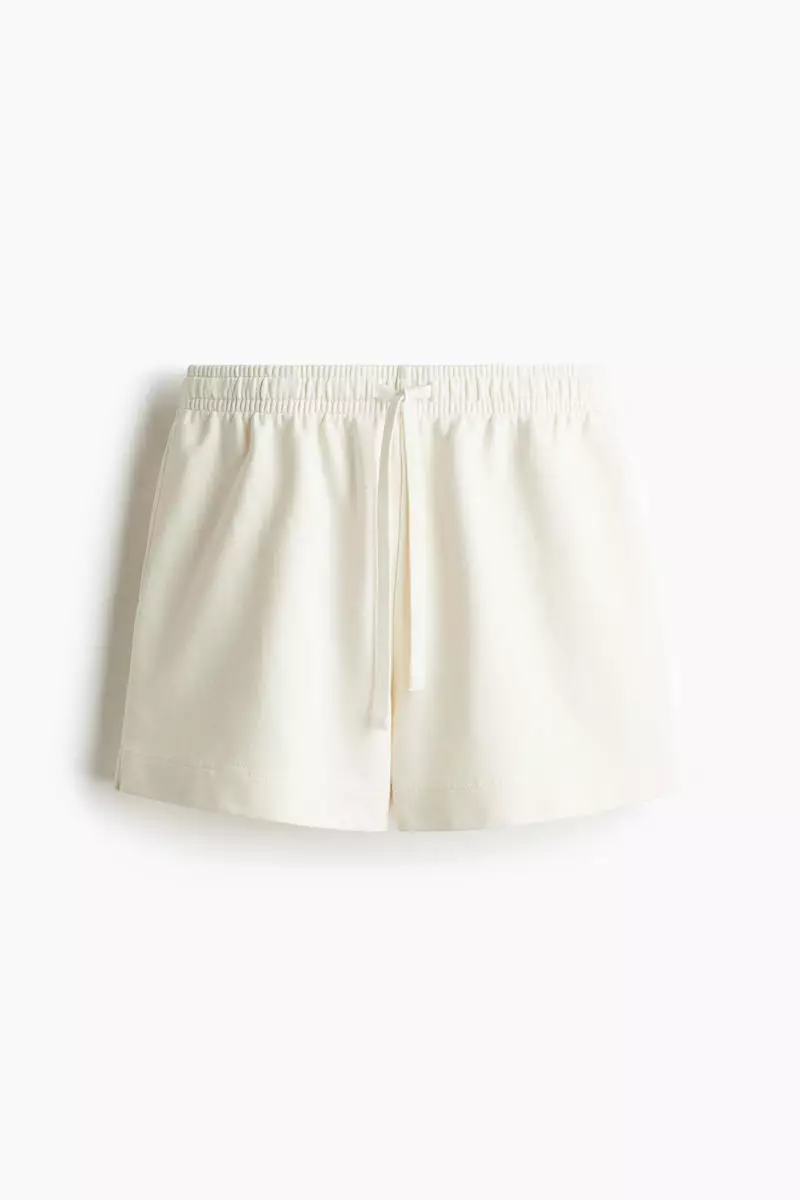 Washed cotton sweatshorts
