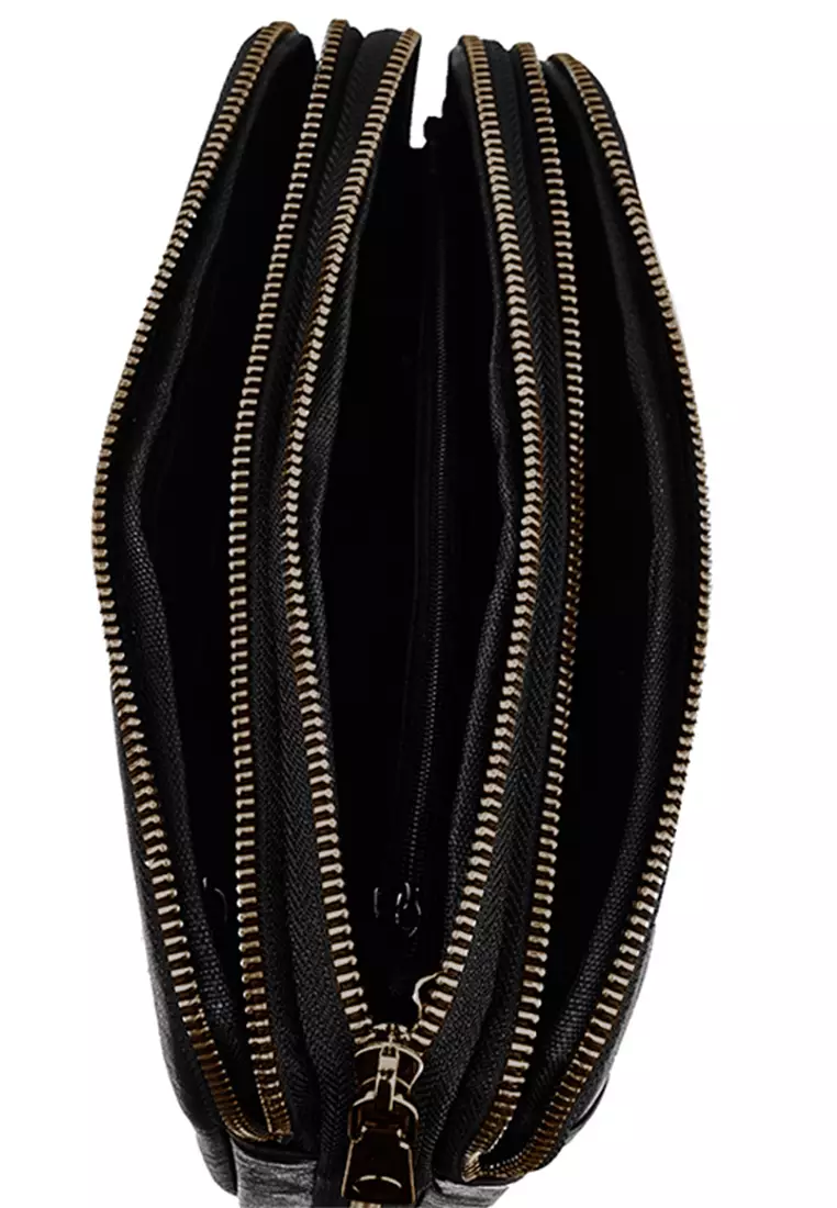 Tas Clutch Pria Gino Mariani Grady Hitam