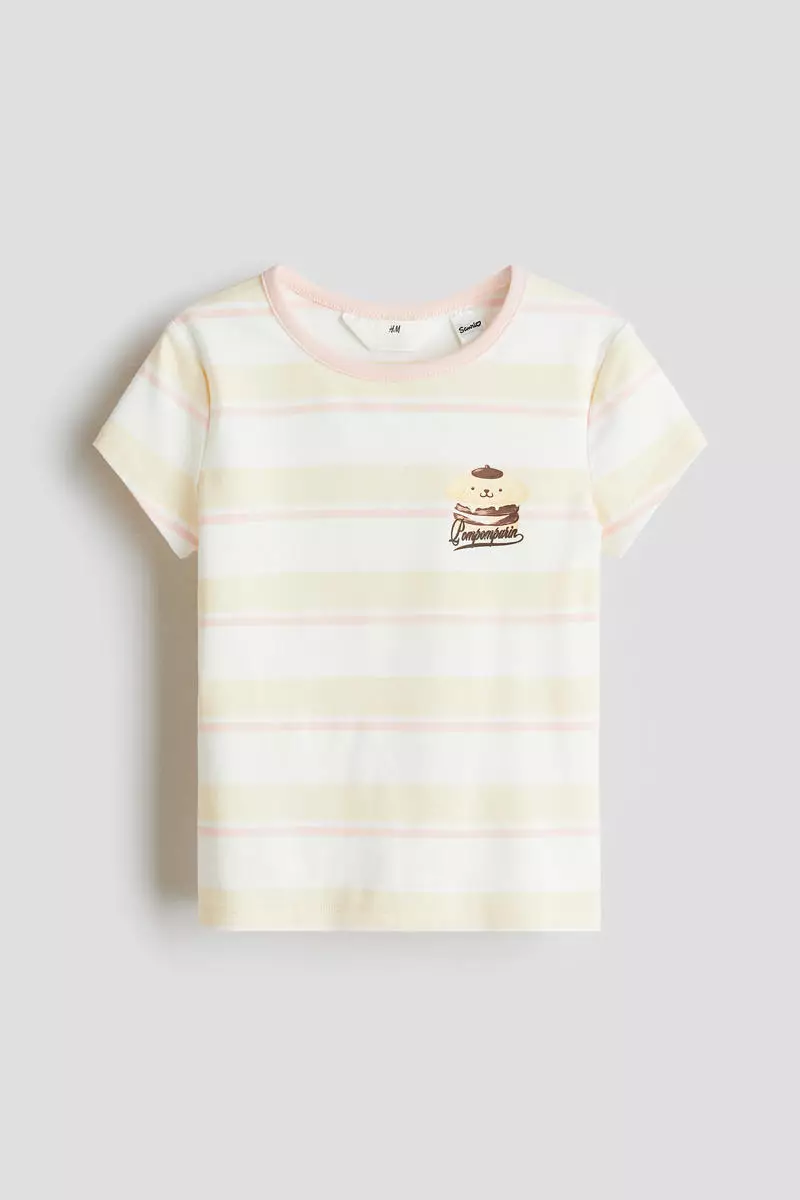 Print-motif cotton top