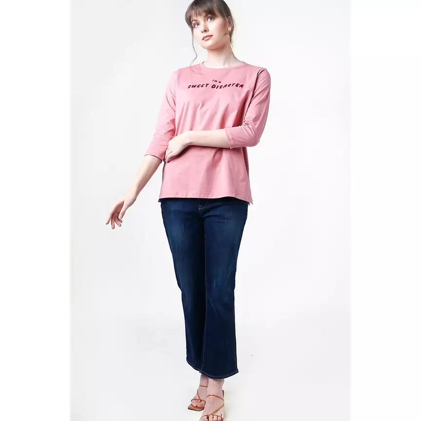 Kaos Wanita Elisheva Pink