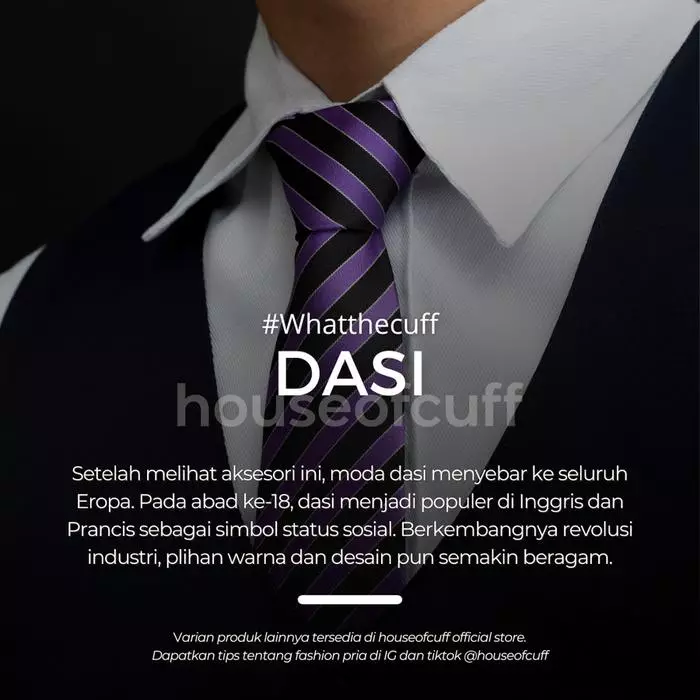 Houseofcuff Dasi Panjang Polos Neck Tie Satin Polos Bahan Satin Rose Gold 2inch