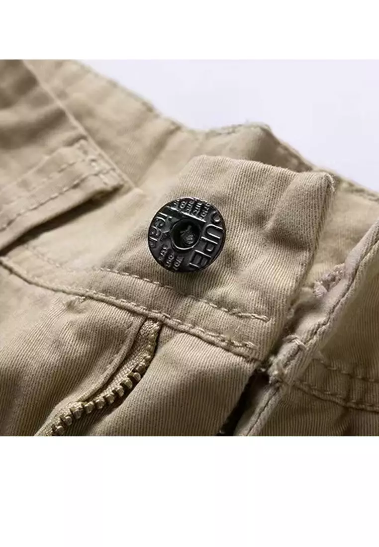 Multi Pockets Cotton Casual Shorts GJL27053