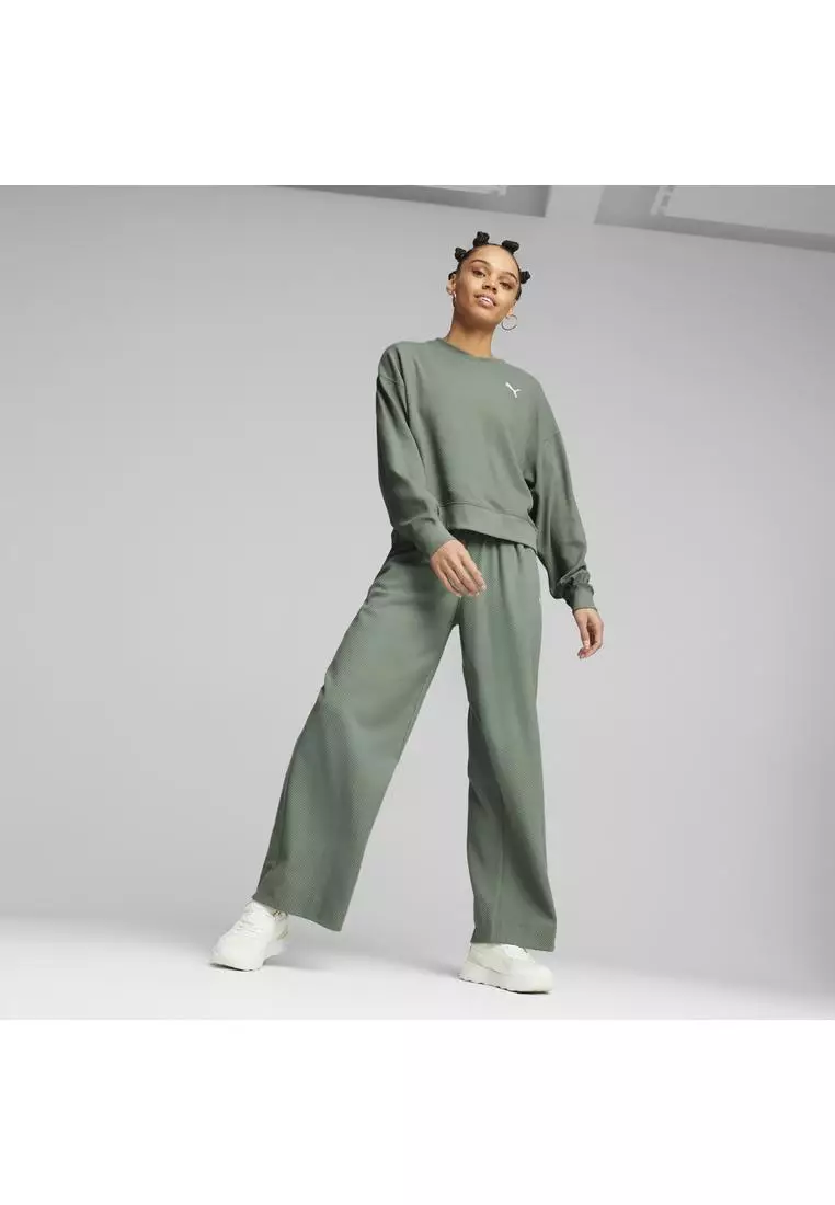 HER 女子高腰針織長褲