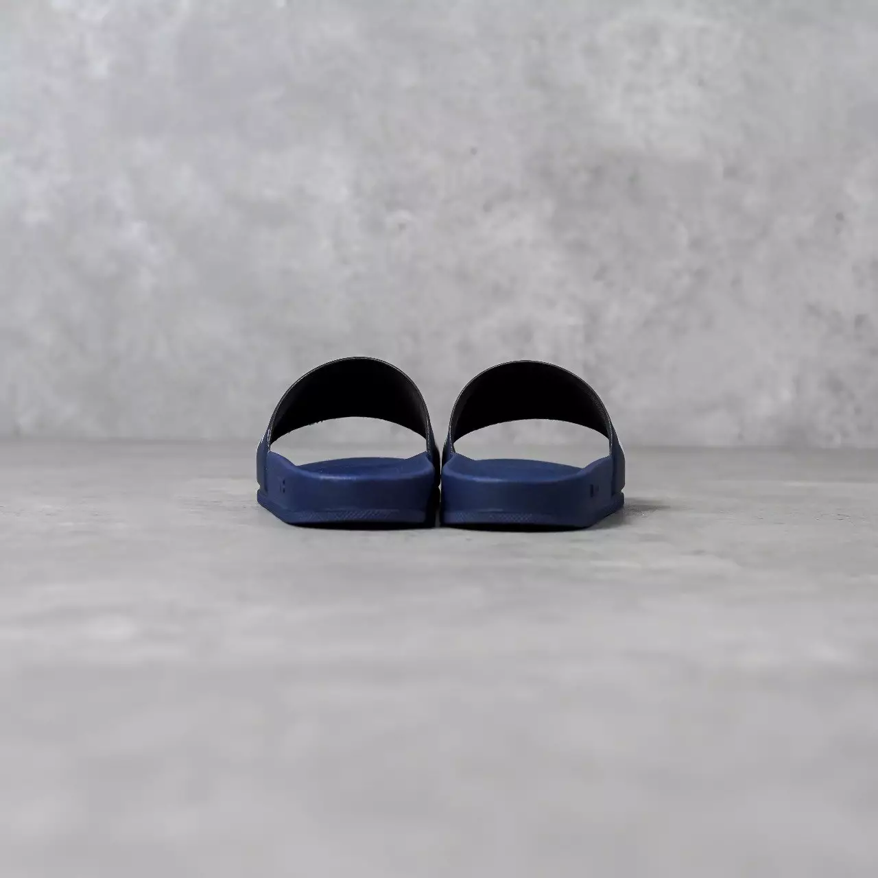 Sandal HUGO BOSS SEAN TEXT FLAT WHITE NAVY SLIDE 100% ORIGINAL
