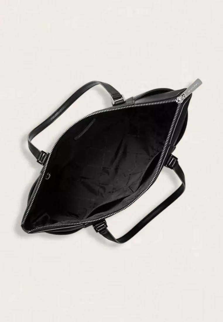 Jual MICHAEL KORS Michael Kors Charlotte Large Logo and Leather TopZip