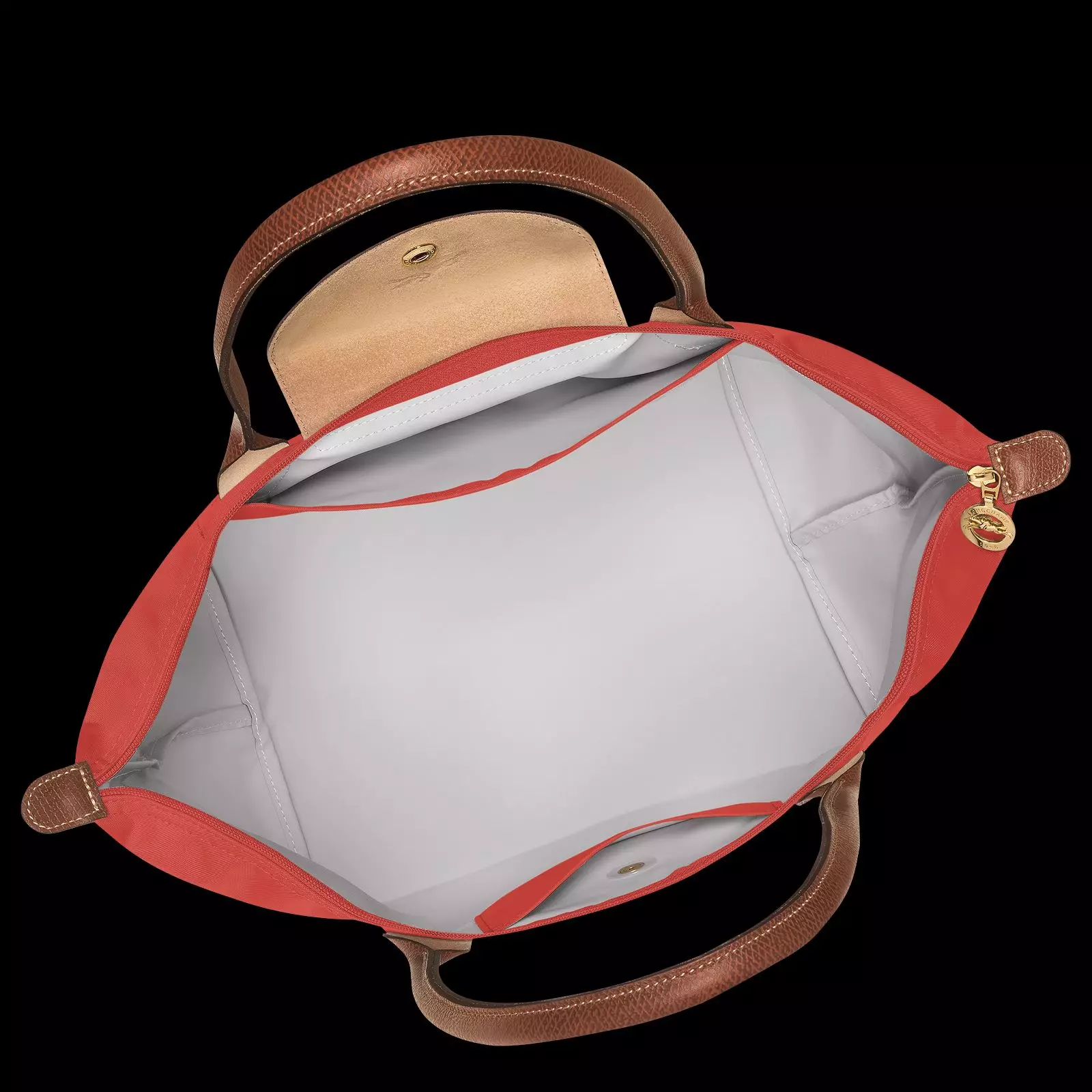 Longchamp Le Pliage Original L Totebag Long Handle Red