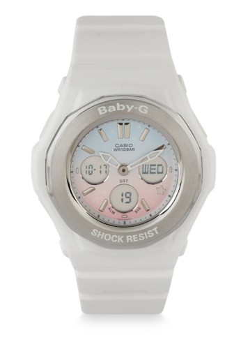 Jual Baby G Casio Baby G Jam Tangan Wanita White Silver Resin Bga 100st 7adr Original Zalora Indonesia