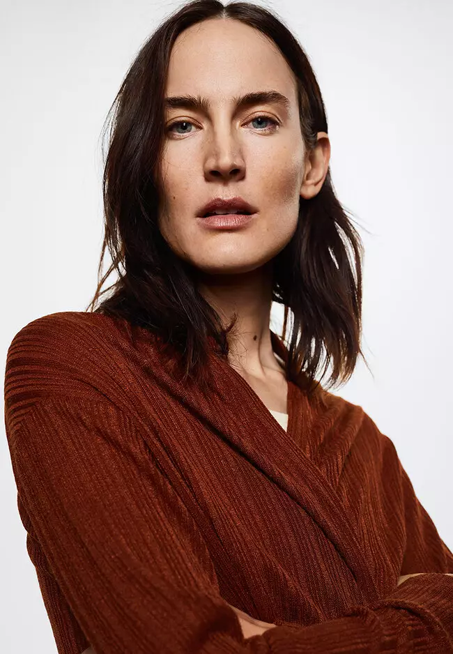 Ribbed Long Cardigan