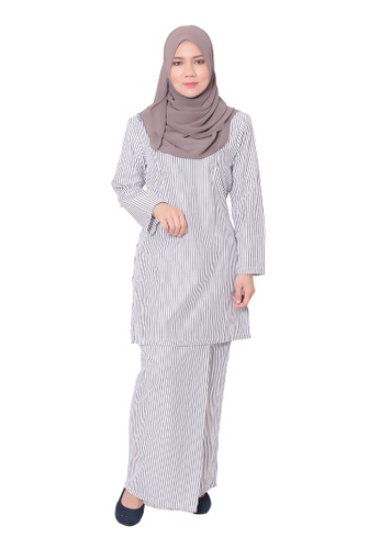 Baju Kurung Mawar from AALIA in White