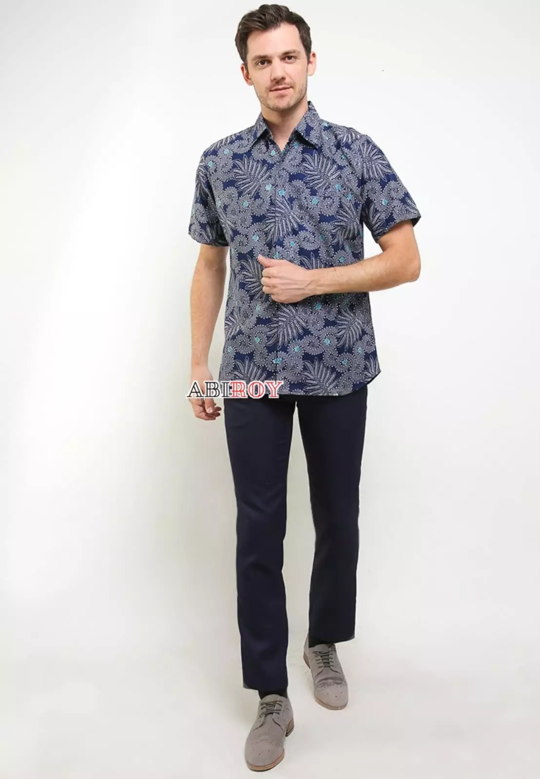 Kemeja Batik Pria Premium Slimfit Elegant Modern Lengan Pendek Danu