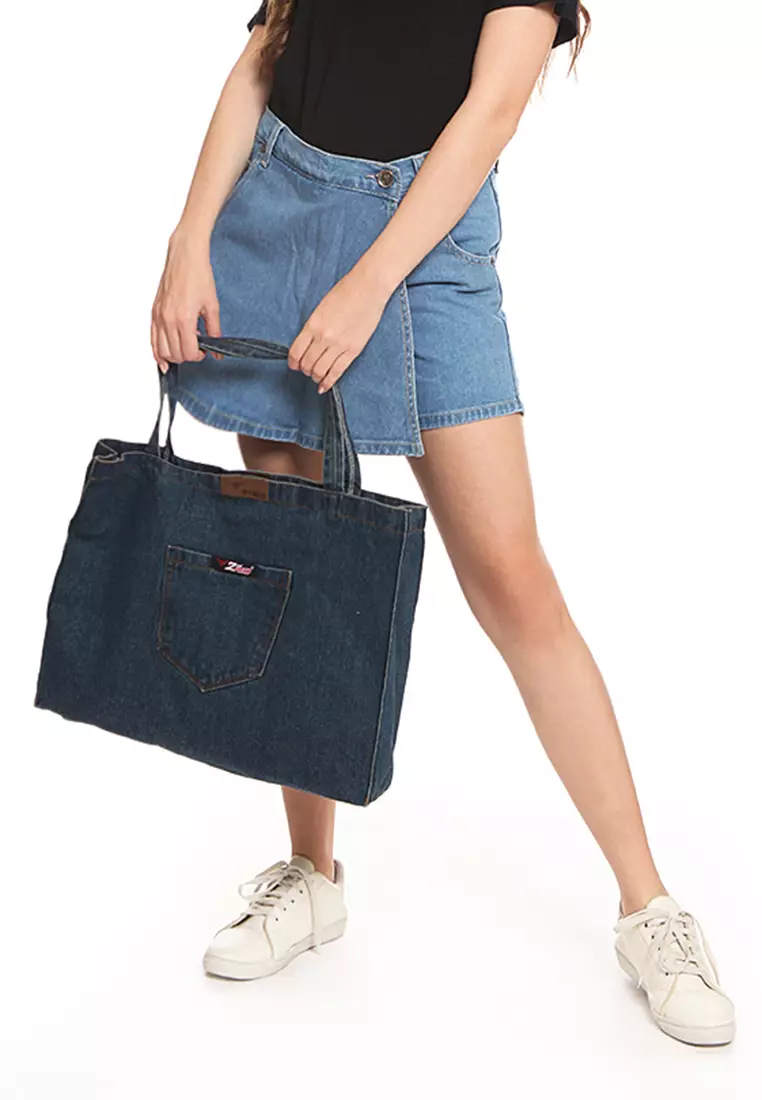 Denim Cambray Tote Bag CB02