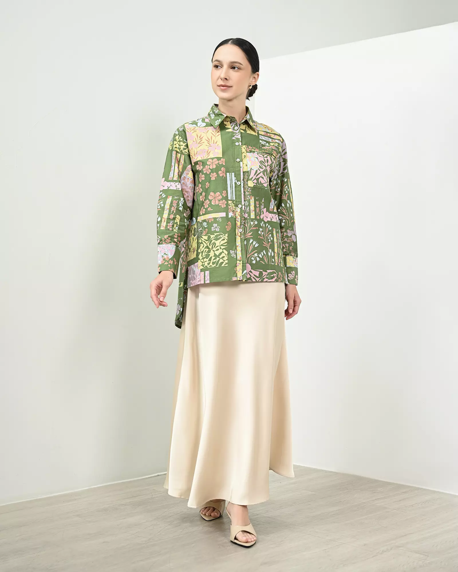 Geulis.id HARMONIA SHIRT - Green