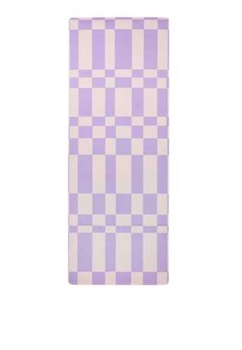 Milliot & Co. purple Check It Out Sports Mat With Yoga Strap 67365ACE54C619GS_1