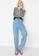 Trendyol blue Paneled High Waist Jeans AE543AADE9A868GS_4