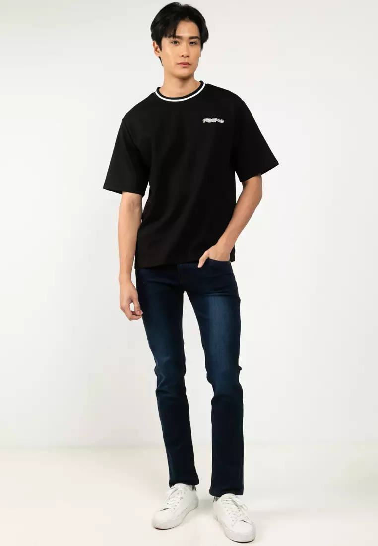 Easy Crew Embroidery Oversized Tee