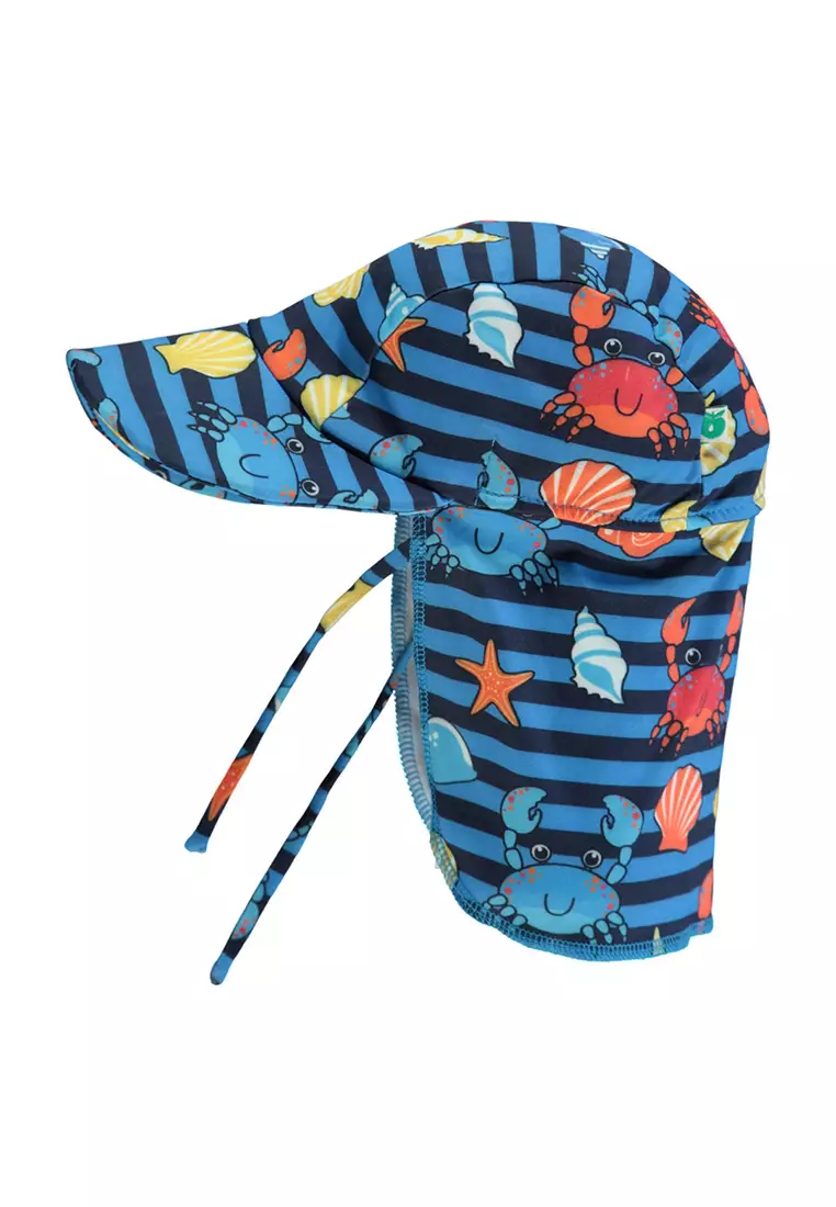 UV50 sun hat with crabs