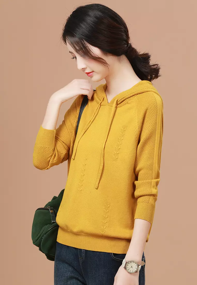 Girl in sale yellow sweater