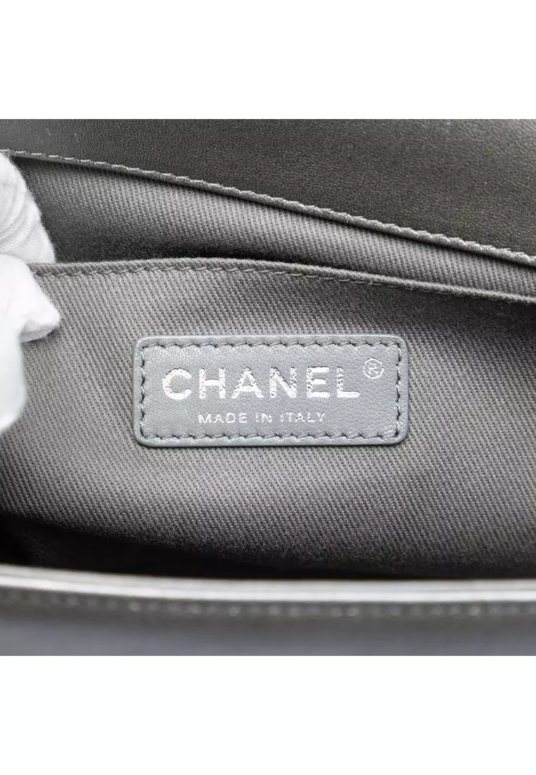 Pre-Loved Chanel Old Medium Quilted Lambskin Boy Flap