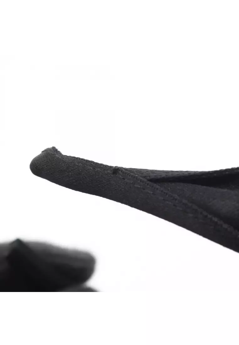 Buy Chanel Pre-Loved Chanel coco mark ribbon headband fabric black 21B ...
