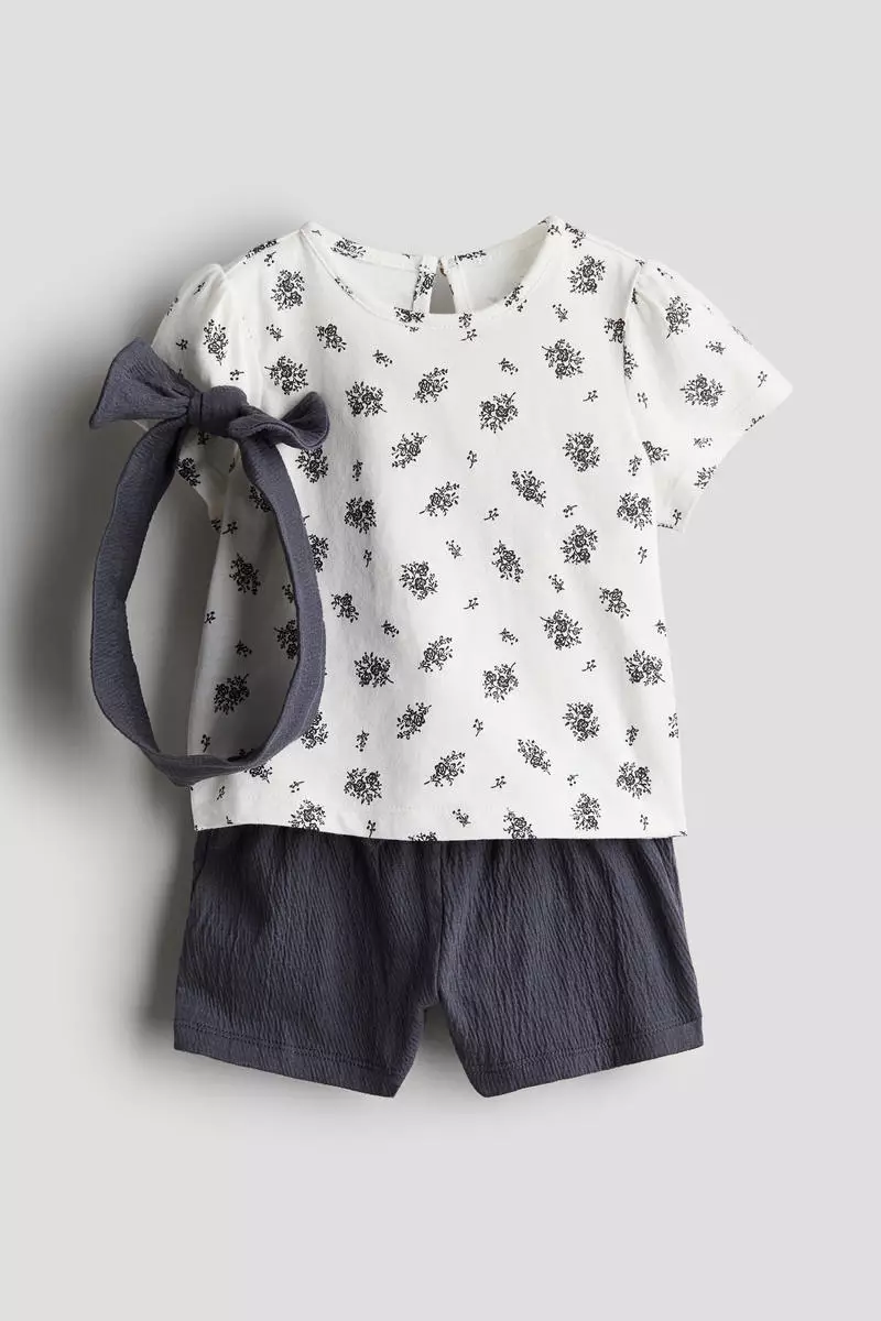 Buy H&M 3piece cotton jersey set 2024 Online ZALORA Philippines