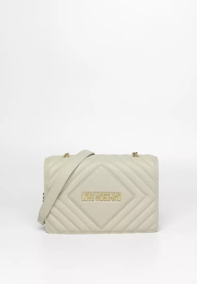Love moschino quilted logo chain bag outlet