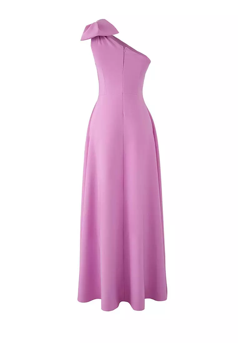 Pink A Line Stylish Evening Dress