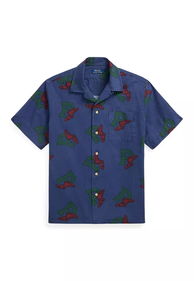 Classic Fit P-Wing Camp Shirt