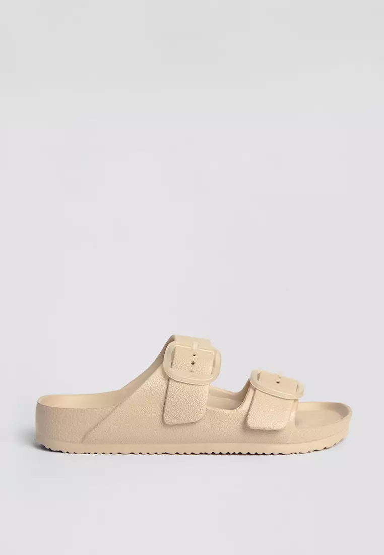 Women's Two Band Rubber Slides
