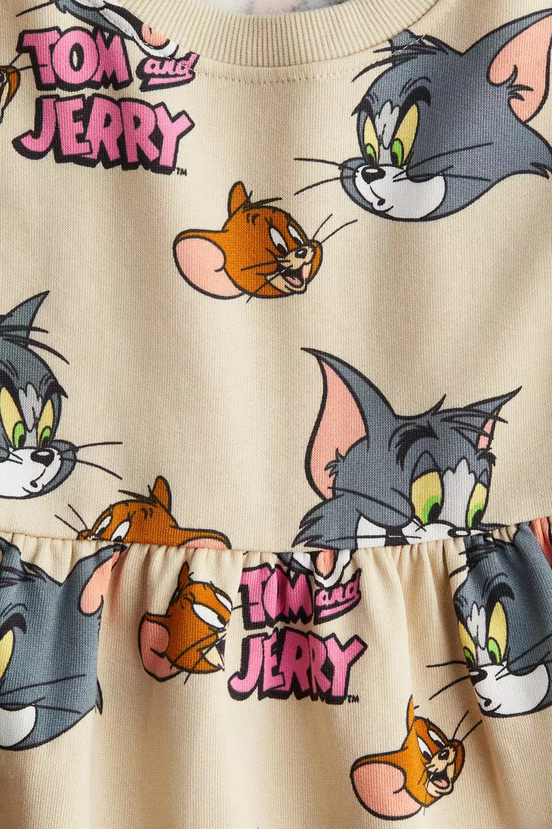 Tom & Jerry Printed sweatshirt dress