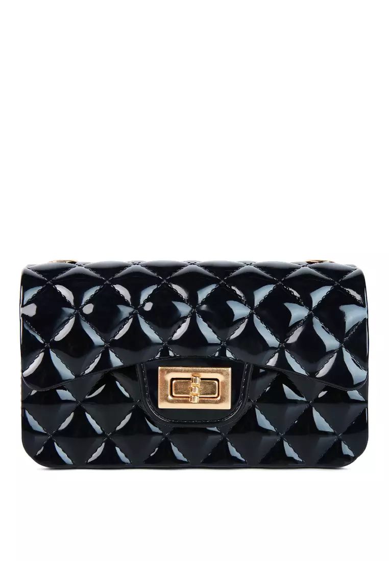 Black jelly crossbody 2025 purse