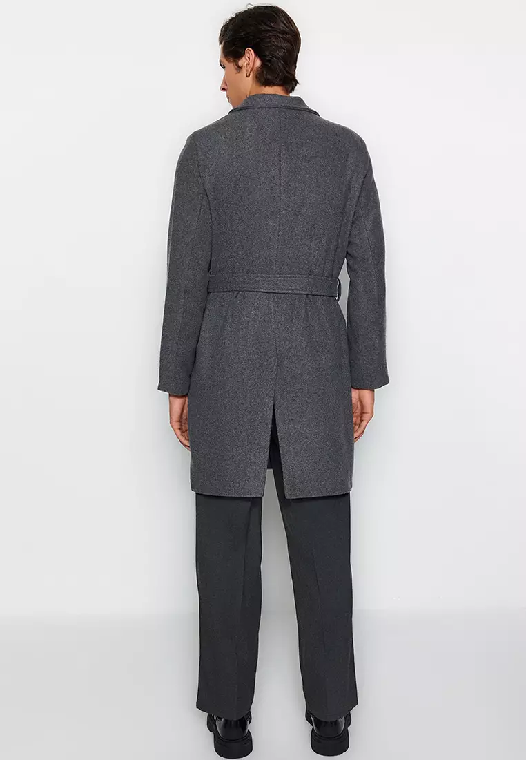 Men's Regular Fit Long Coat
