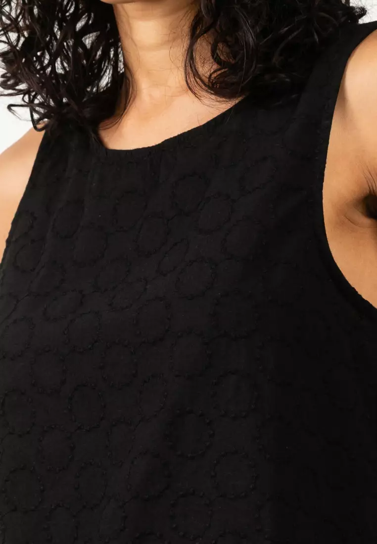 Sleeveless Mix Jersey Top