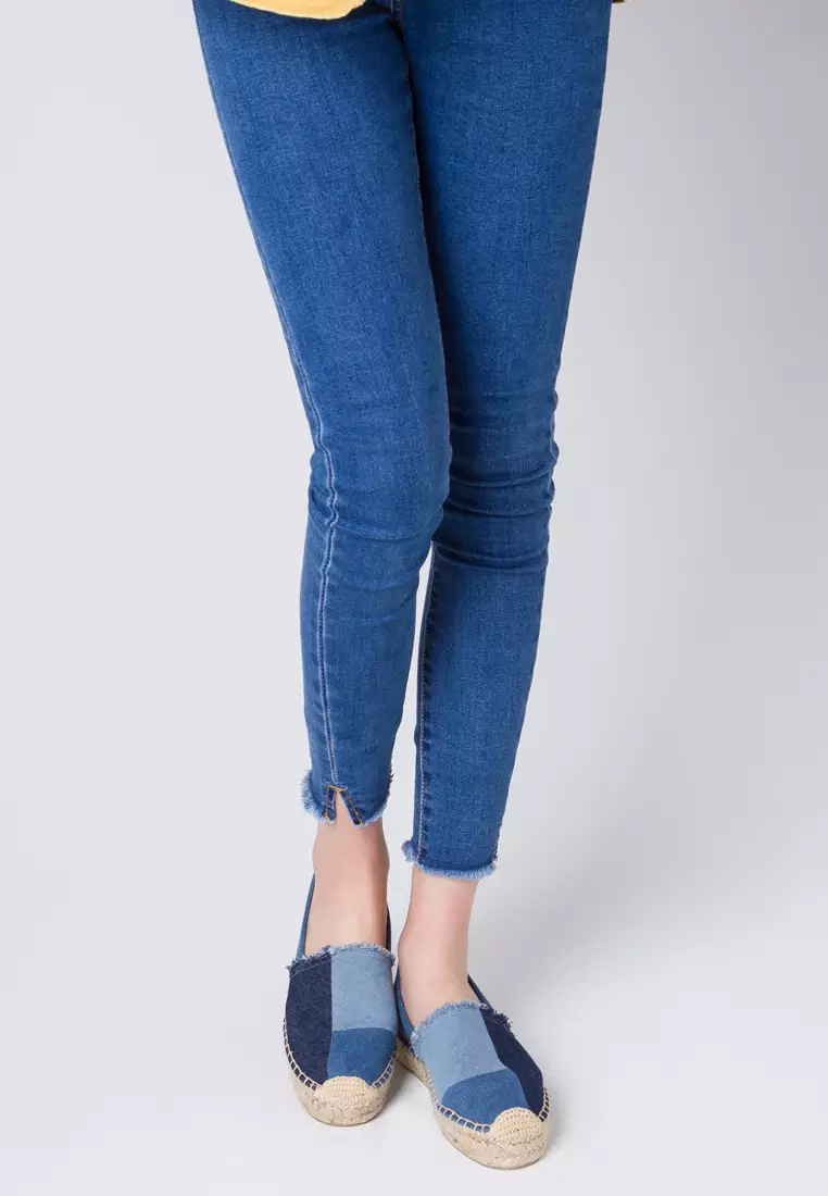 Color Matching Denim Espadrilles HB1111