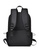 Lara black Men's Plain Water-proof Wear-resistant Nylon Zipper Backpack - Black F6064AC25F1342GS_4