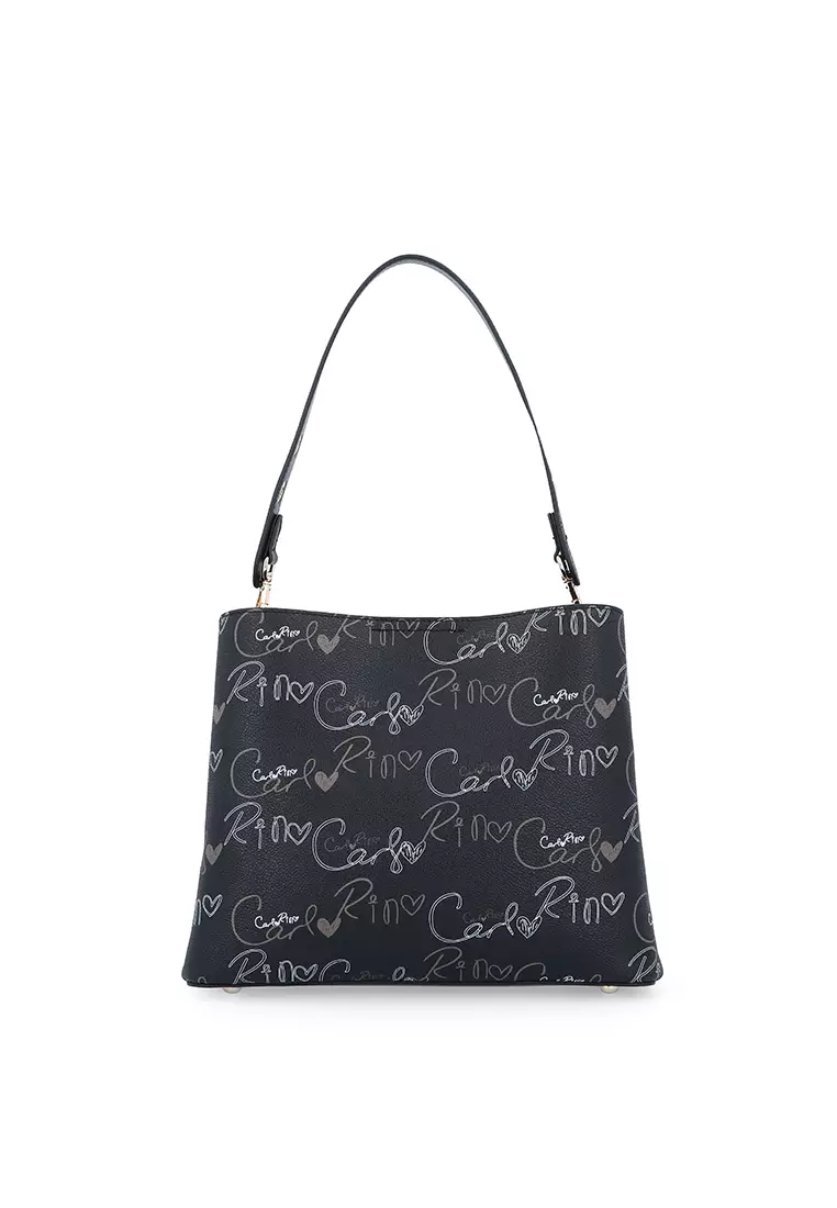 Buy Carlo Rino Black The Dainty Dame Shoulder Bag 2024 Online