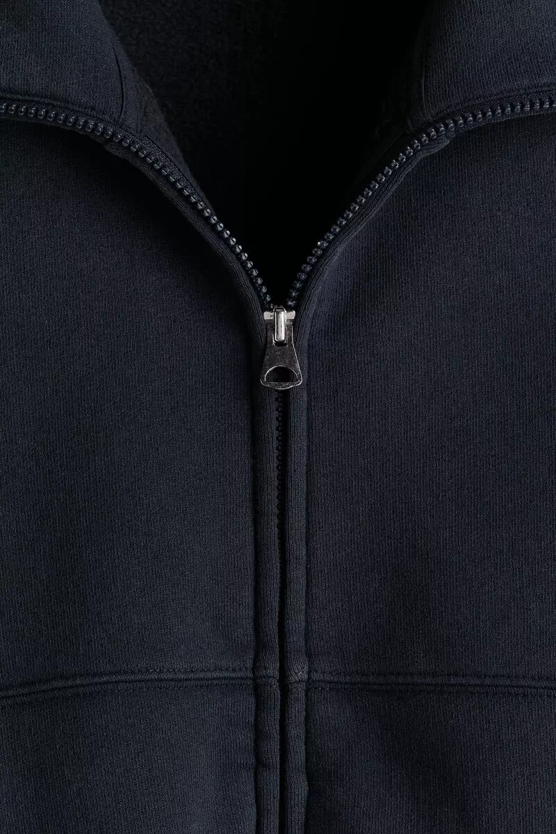 Oversized Fit Brushed-inside track jacket