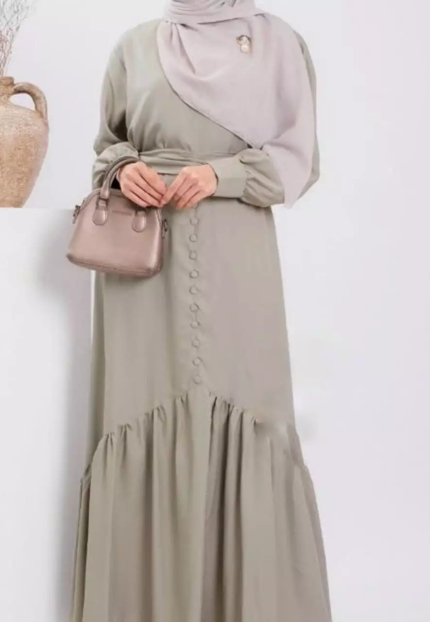 Veline Sage Dress Premium | Long Dress | Gamis Modern Premium JLAN