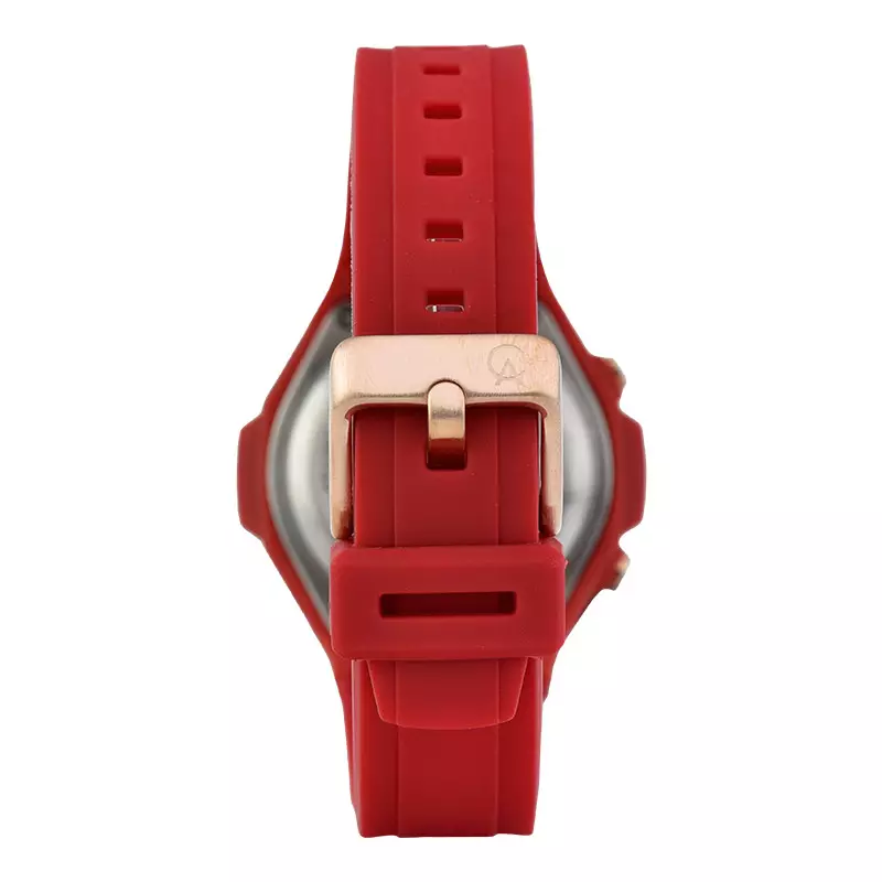 Jam Tangan Wanita Alexandre Christie Digi AC 9359 LH RRGBARE Ladies Digital Dial Red Rubber Strap