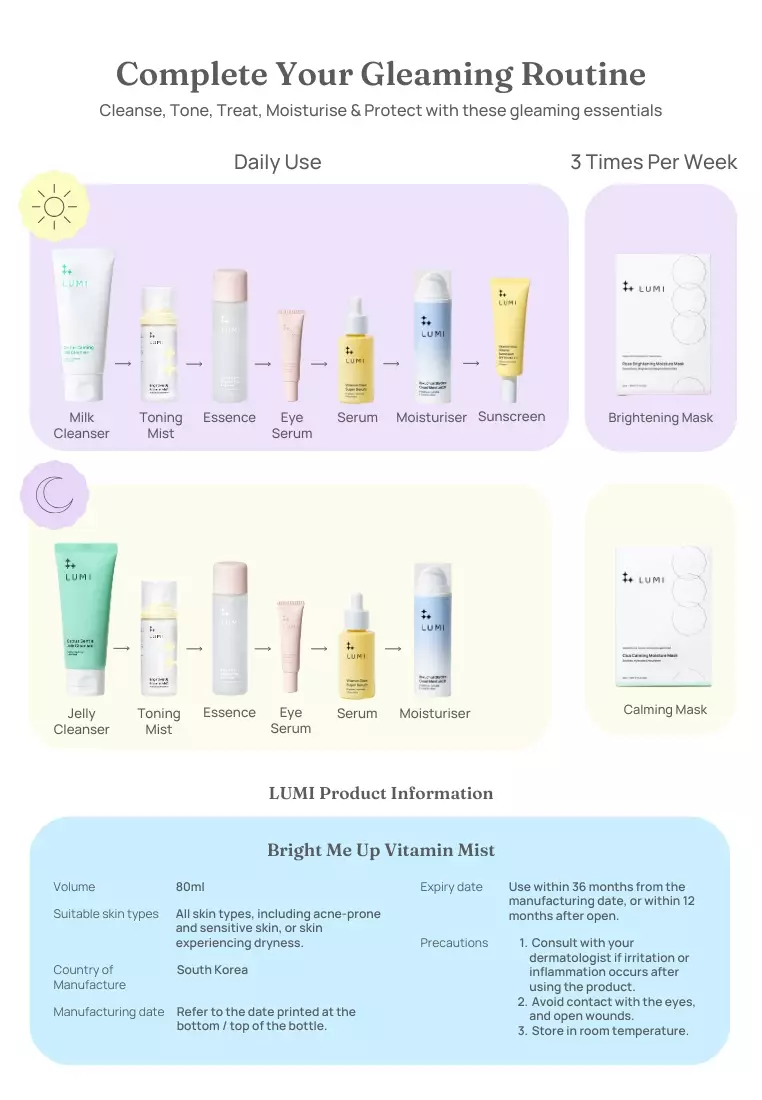 LUMI Bright Me Up Vitamin Mist (80ml)