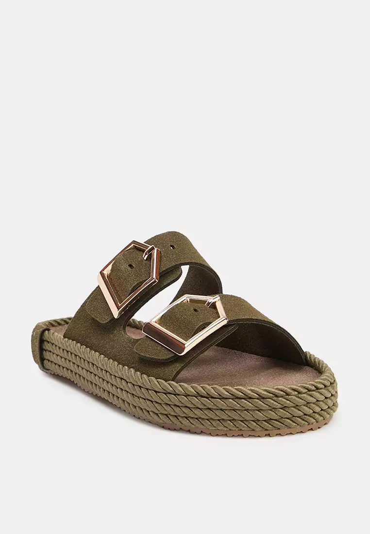 Dual Buckle Sandals