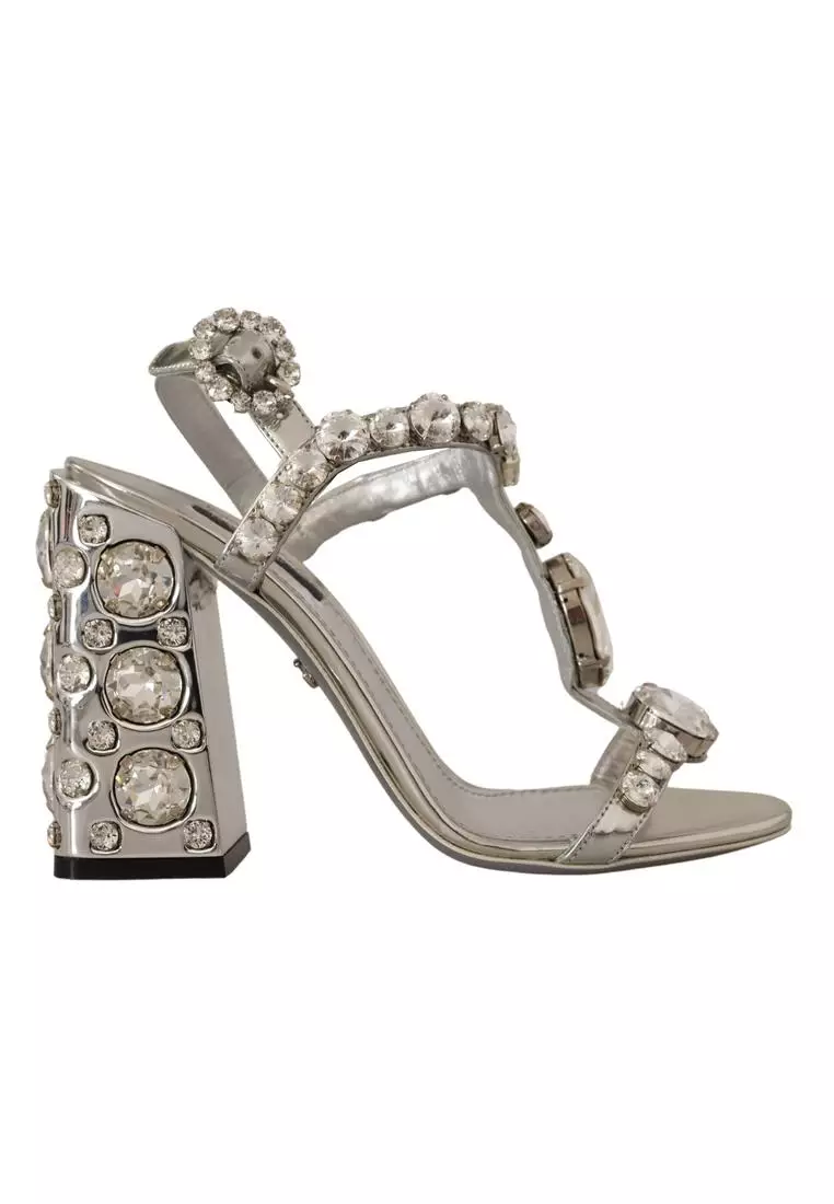 White cheap silver sandals