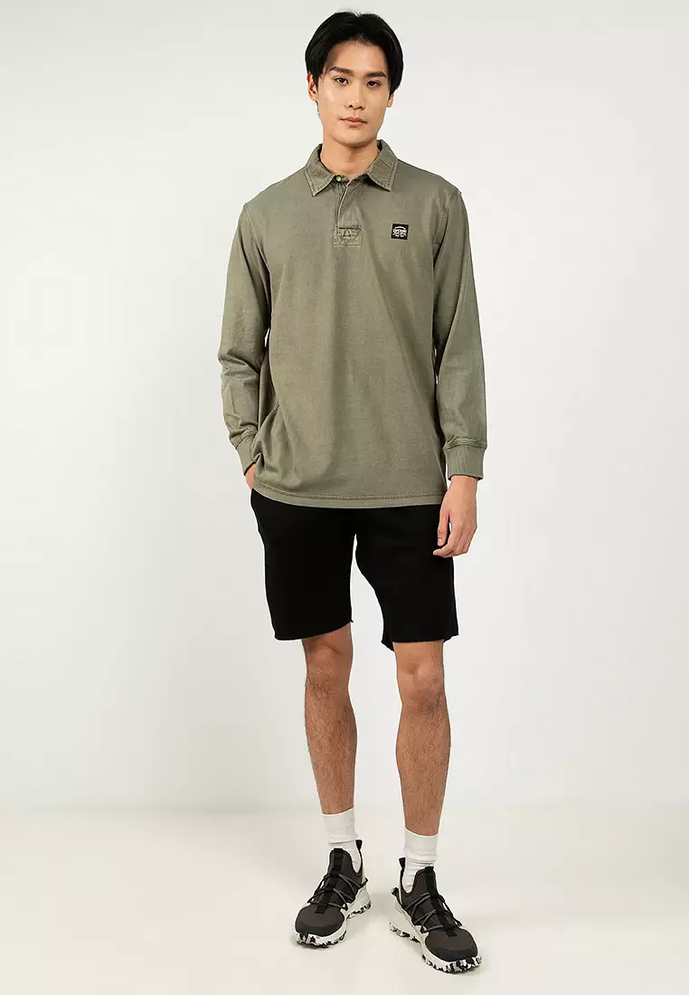 Contrast Stitch Long Sleeve Rugby Shirt