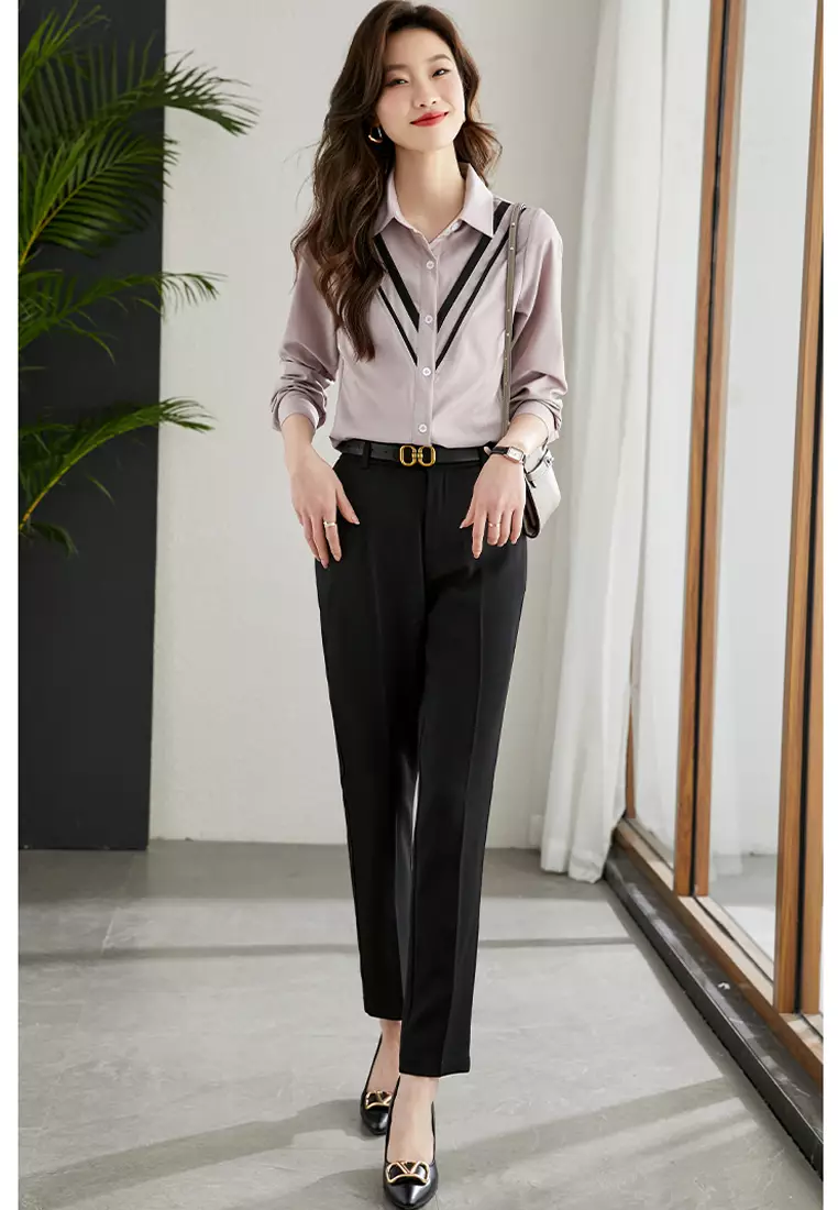 Purple Long Sleeves Shirt