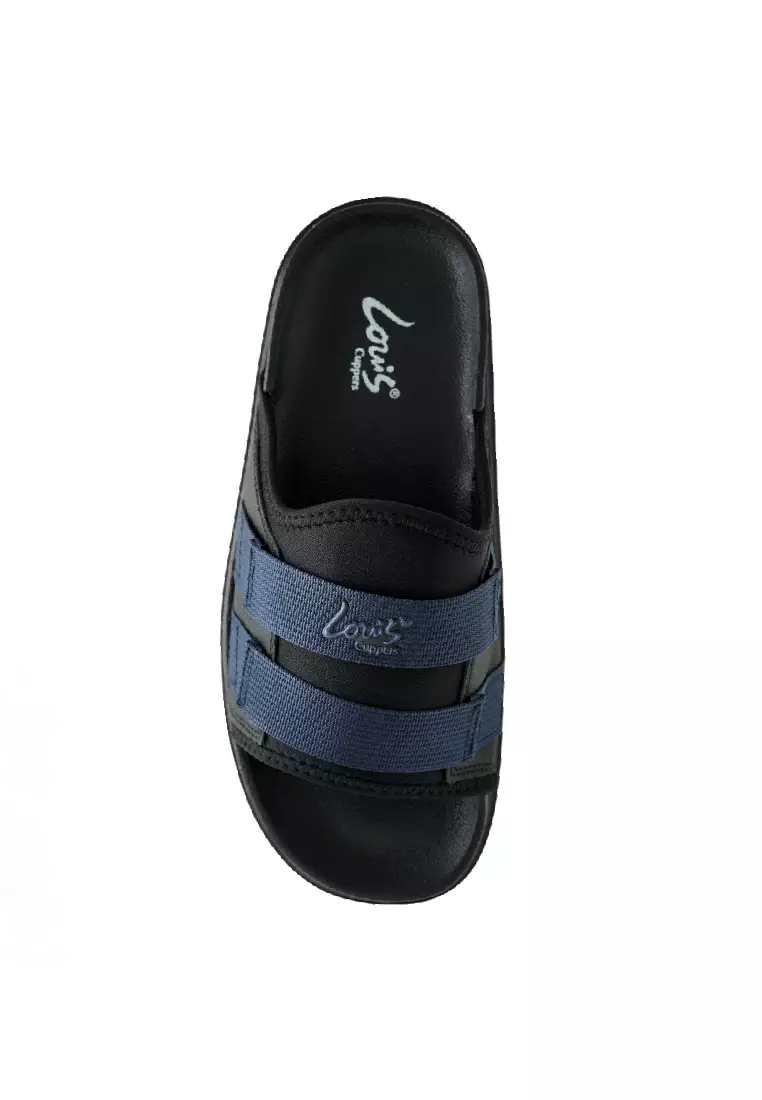 Men Slip On Faux Leather Classic Casual Sandals - 250141249