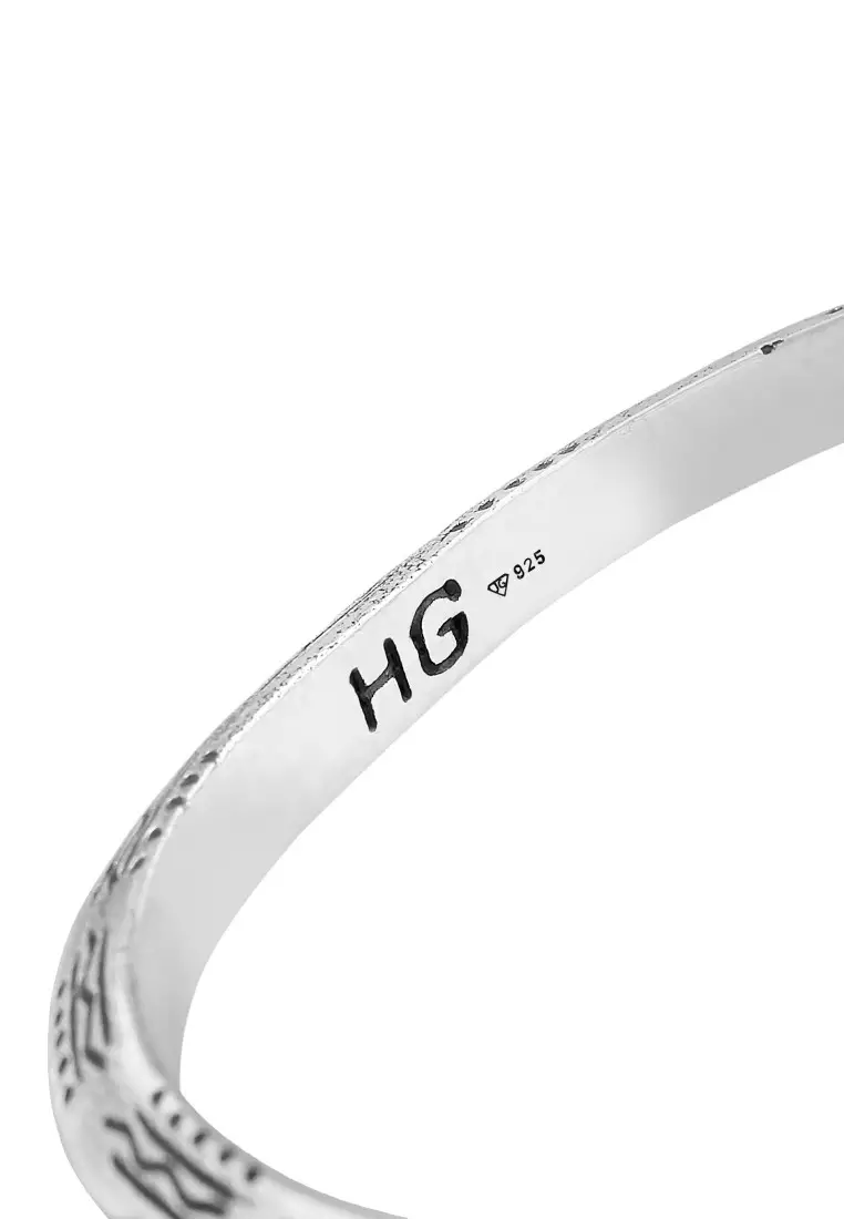 EXCLUSIVE Gelang Perhiasan Perak 925 Pria Bangle Azetec