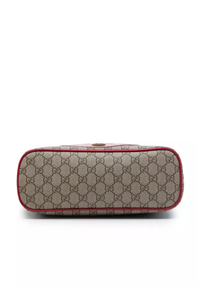 Pre-Loved Gucci Small Gg Supreme Web Bosco Satchel