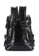 Lara black Men's Korean Style Fashionable PU Leather Backpack (with USB Charging Port) - Black 1BD48AC6CF9F5DGS_3