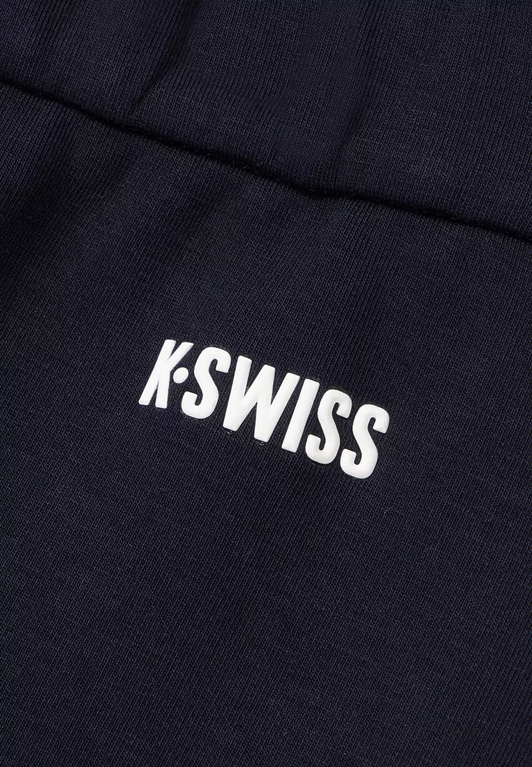 WOMEN'S K-SWISS LOGO SIDE STRIPED MIDI SKIRT