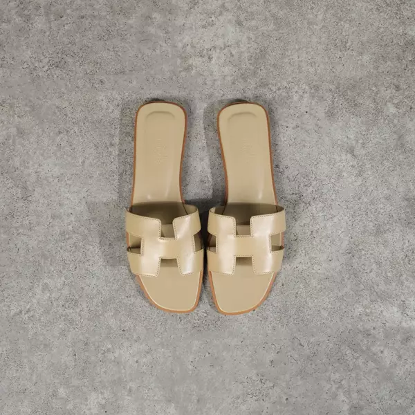 Sandal HERMES ORAN BEIGE SANDAL 100% ORIGINAL